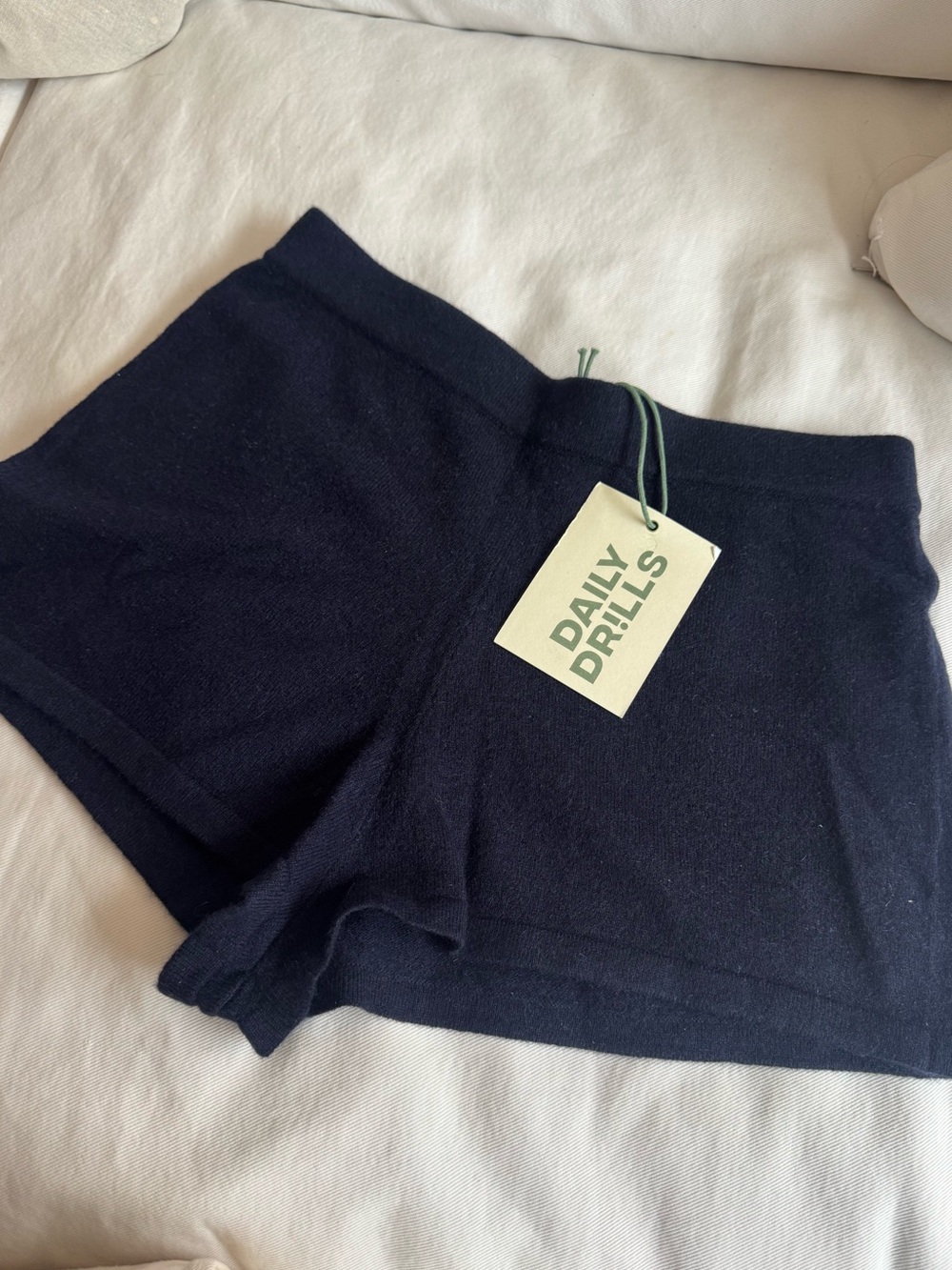 Daily Drills Cashmere Micro Shorts - Navy